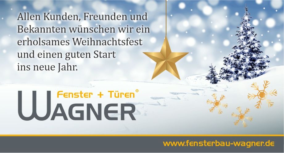 Allen Kunden, Freunden und Bekannten wünschen wir ein erholsames Weihnachtsfest und einen guten Start ins neue Jahr.